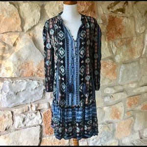 Anthropologie winter moon holding horses dress